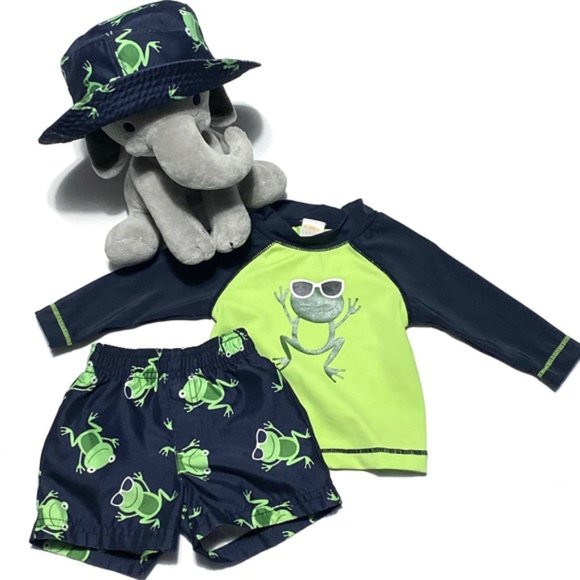 Gymboree Frogs & Sunglasses Swimsuit Outfit